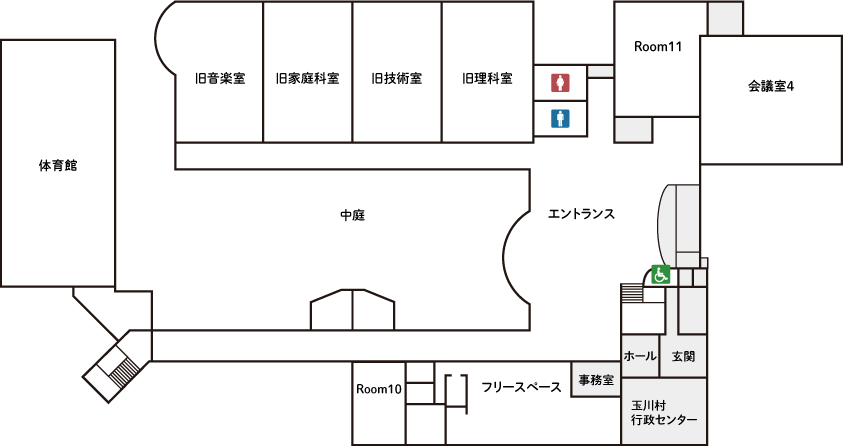 1階フロアマップ図